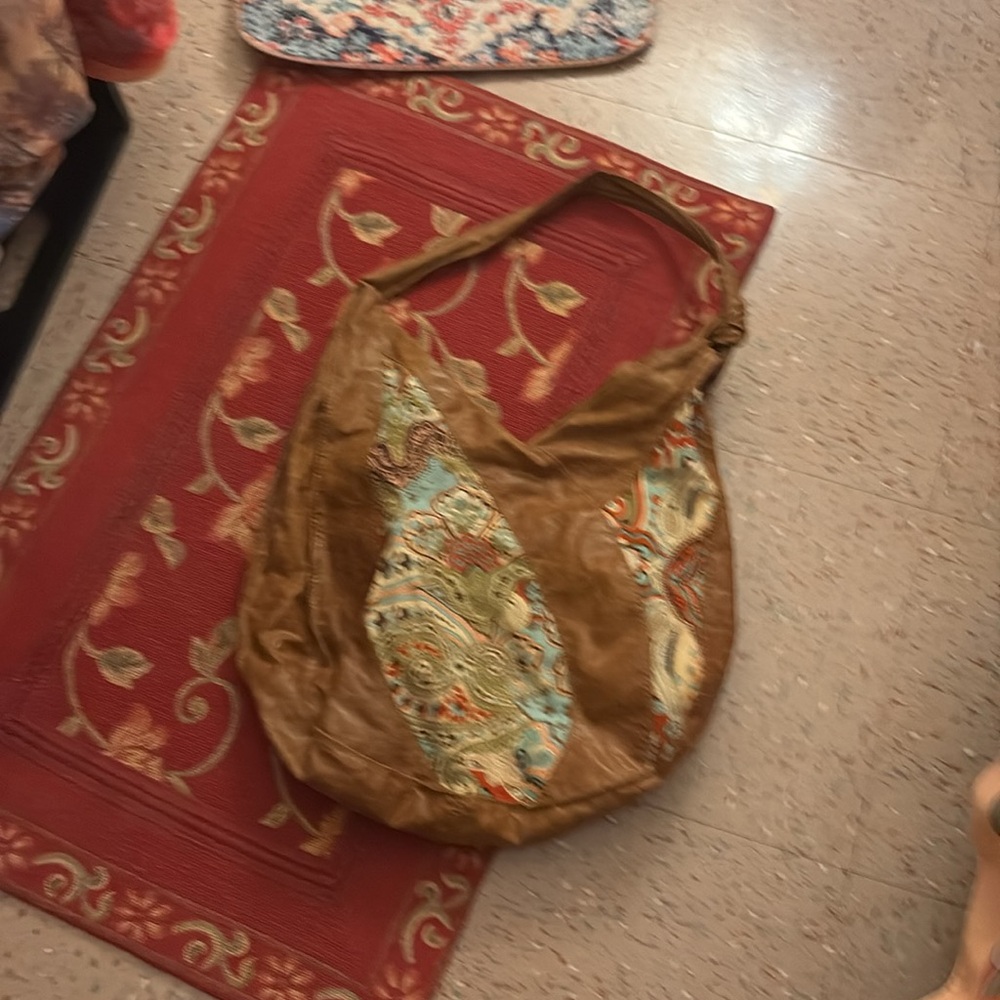Beautiful EBISU  shoulder bag lovely bohemian pattern